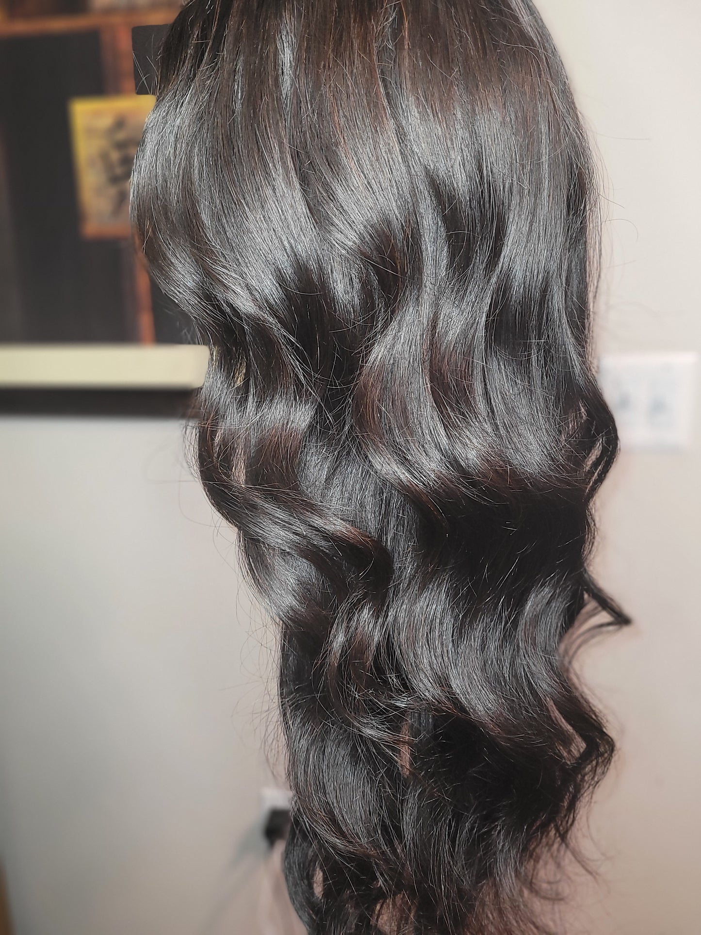 (Pre-Order) 13×6 lace frontal wig Natural Hairline Big Parting Brazilian Body Wave Human Hair