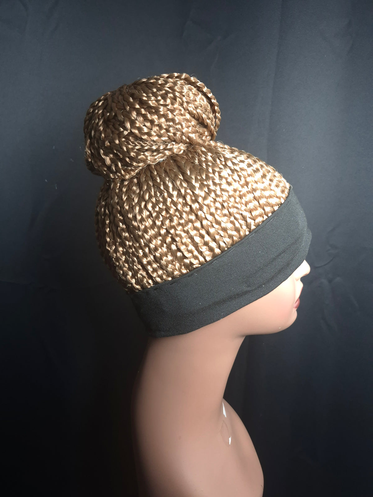 #27 (Honey Blonde) Headband Bun Wig- Standard Size