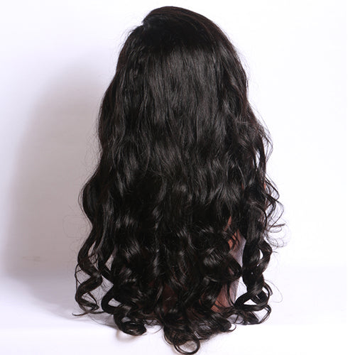 (Pre-Order) 13×6 lace frontal wig Natural Hairline Big Parting Brazilian Body Wave Human Hair