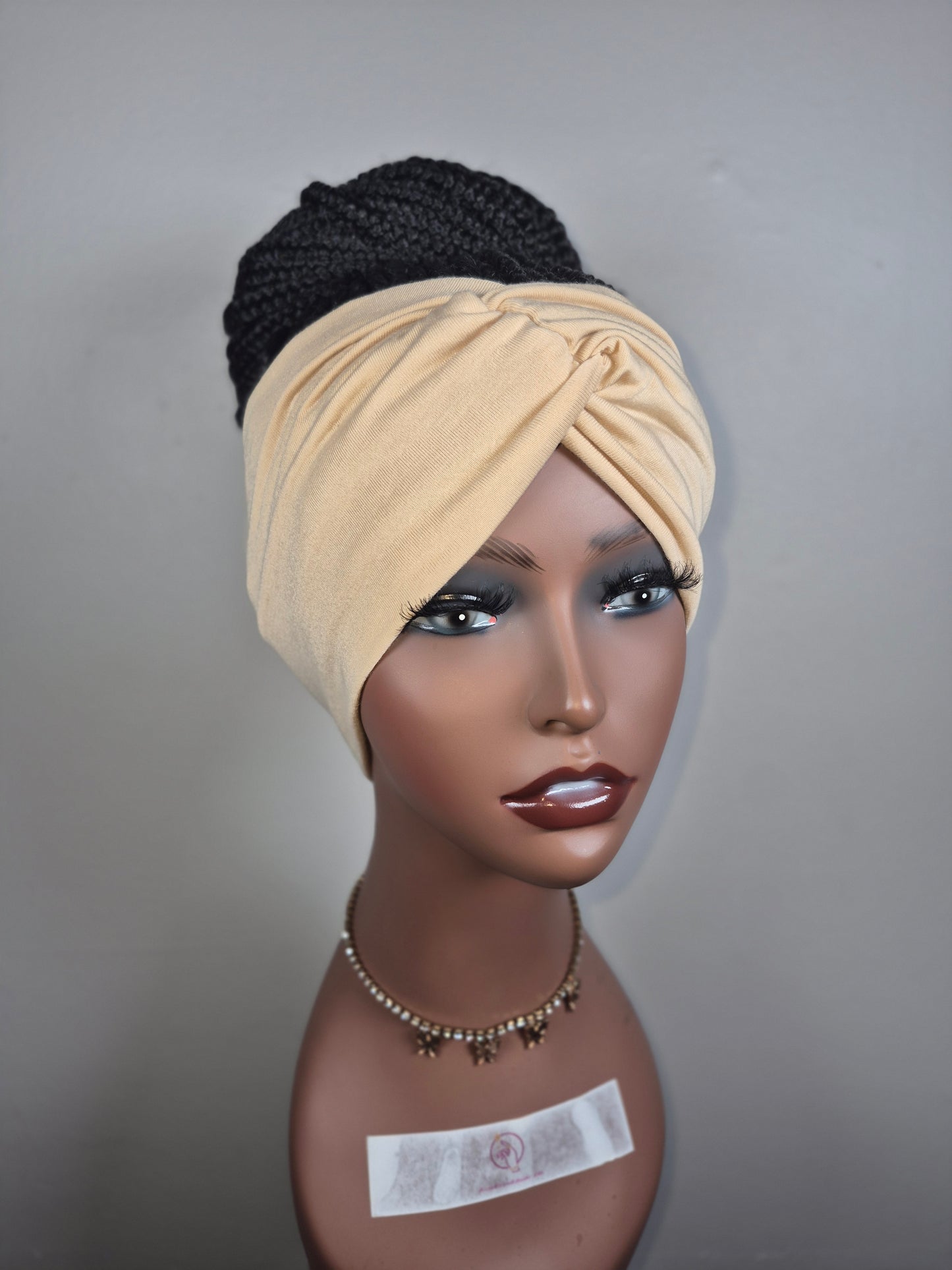 (PRE-ORDER) Custom Box Braid Bun Headband Wig