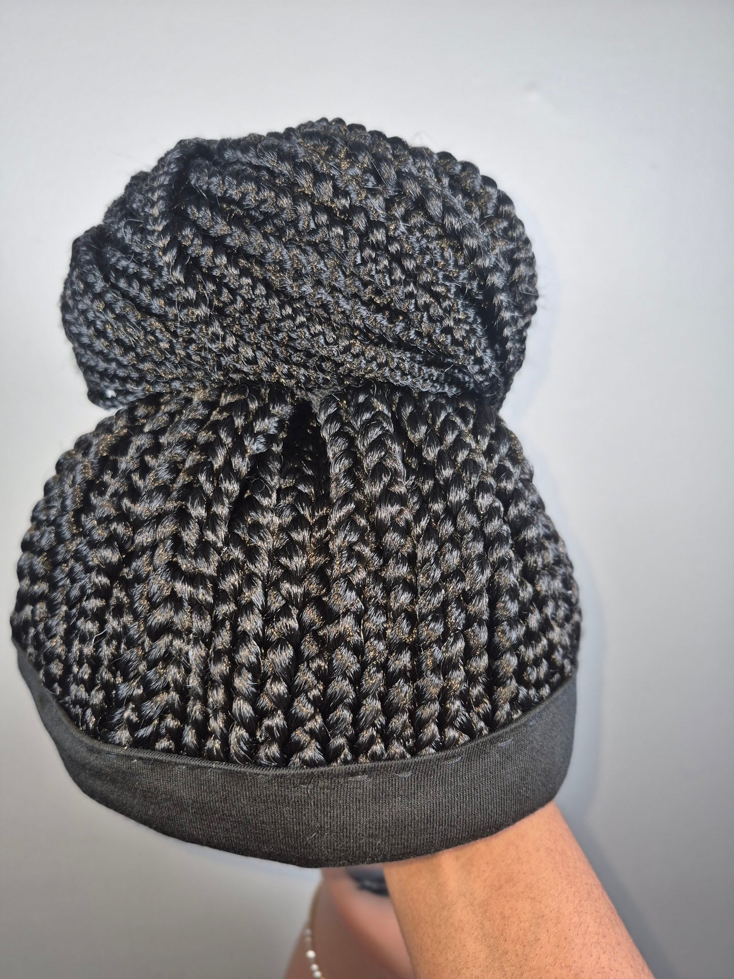 (PRE-ORDER) Custom Box Braid Bun Headband Wig