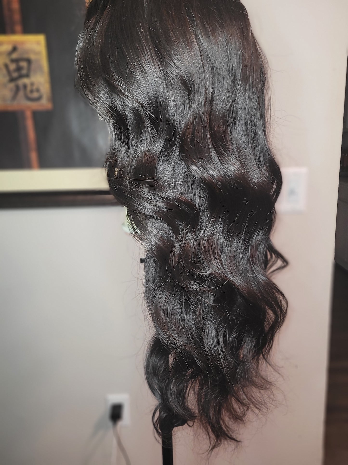 (Pre-Order) 13×6 lace frontal wig Natural Hairline Big Parting Brazilian Body Wave Human Hair