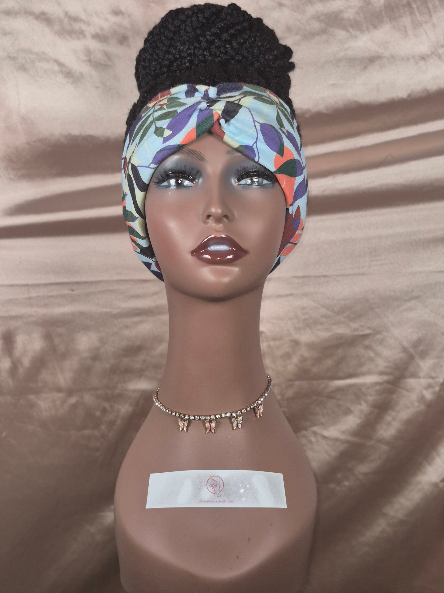 (PRE-ORDER) Custom Box Braid Bun Headband Wig
