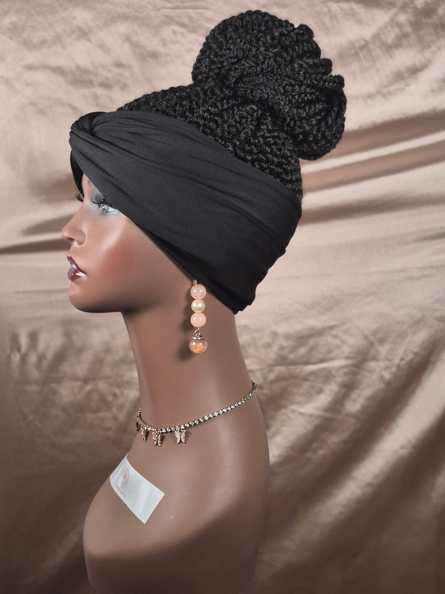 (PRE-ORDER) Custom Box Braid Bun Headband Wig