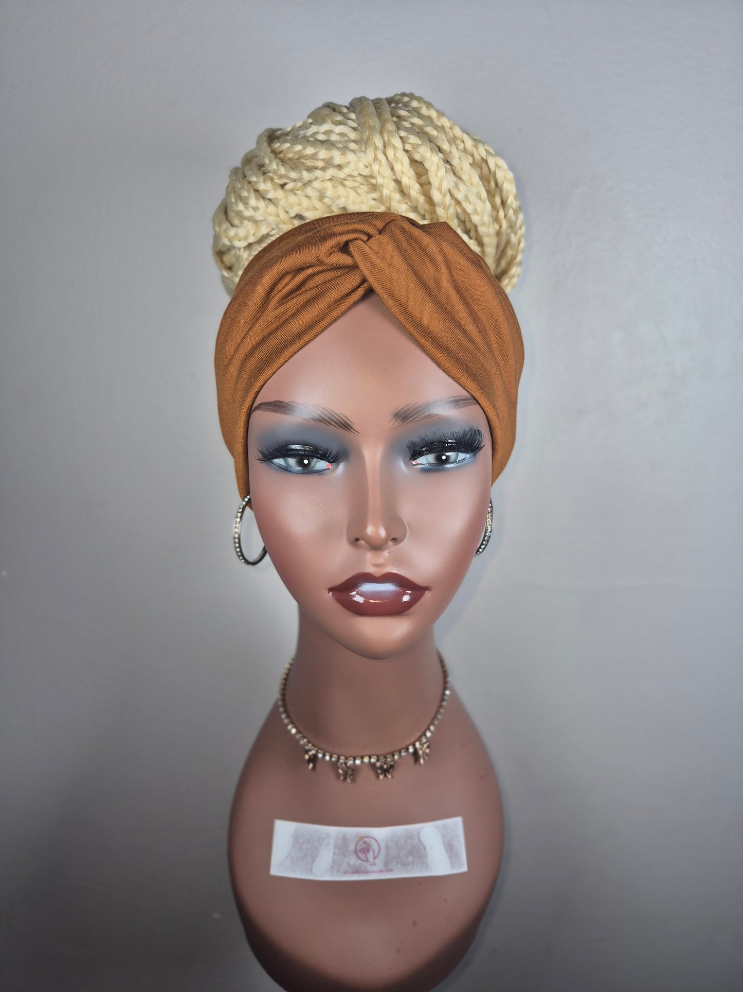 (PRE-ORDER) Custom Box Braid Bun Headband Wig