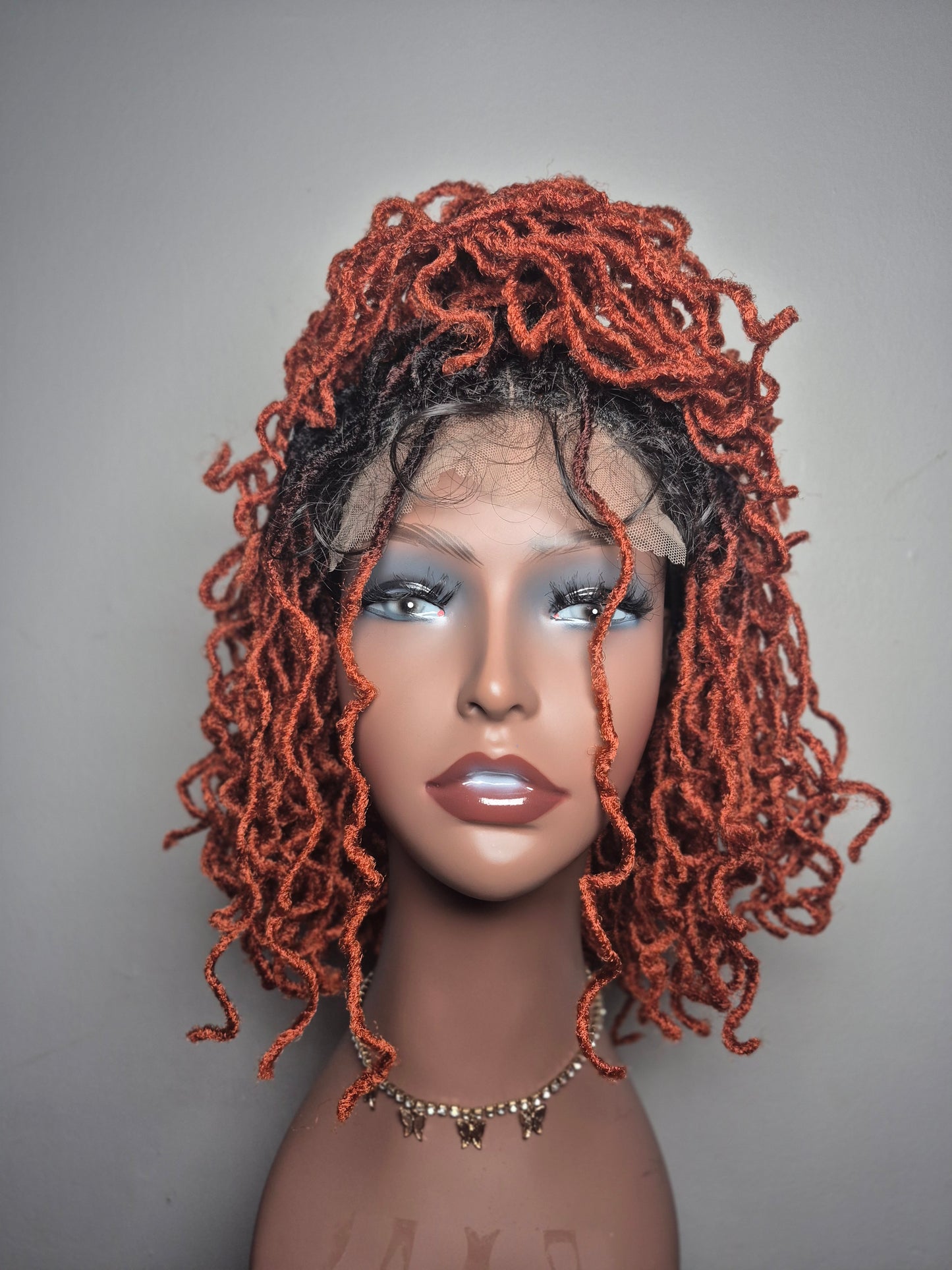(Pre-Order) 4x4 Lace Closure Faux Locs Crochet Wig | Shake & Go | Pre-Plucked Baby Hairs