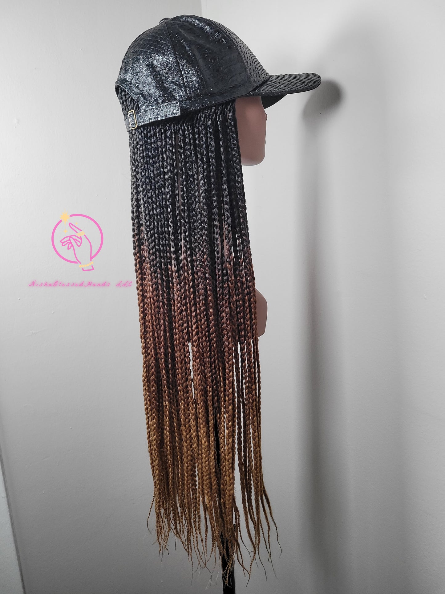 (Pre-Order) Custom Hat Wigs With Synthetic Braids