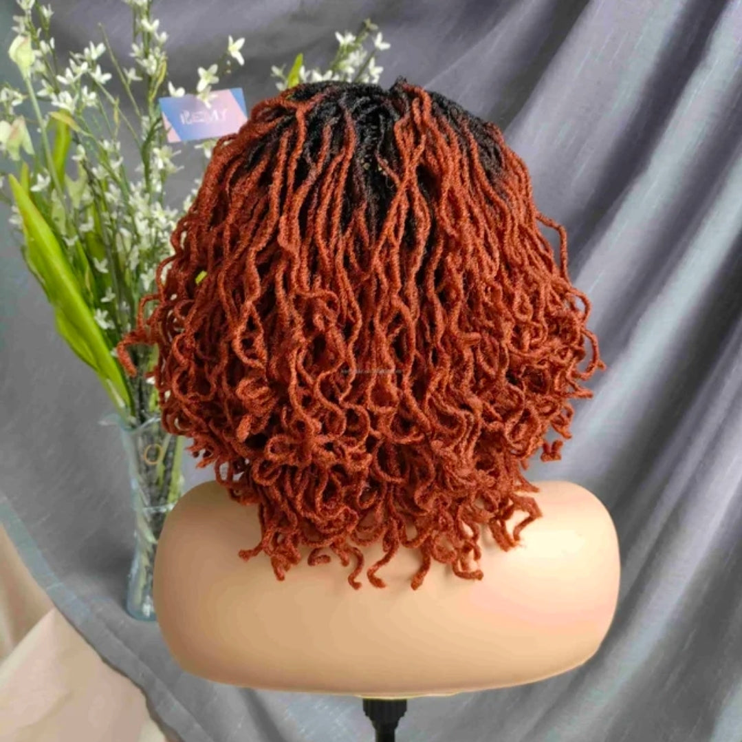 (Pre-Order) 4x4 Lace Closure Faux Locs Crochet Wig