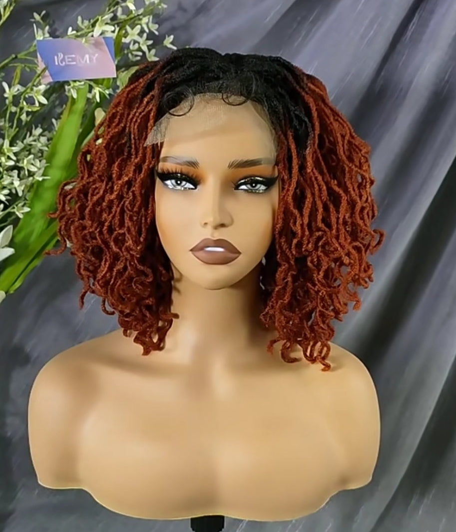 (Pre-Order) 4x4 Lace Closure Faux Locs Crochet Wig