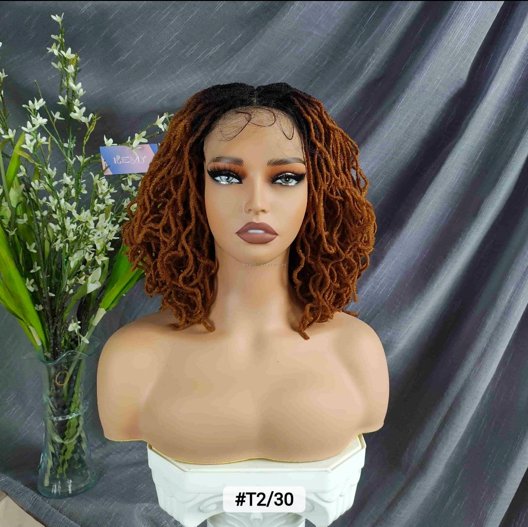 (Pre-Order) 4x4 Lace Closure Faux Locs Crochet Wig