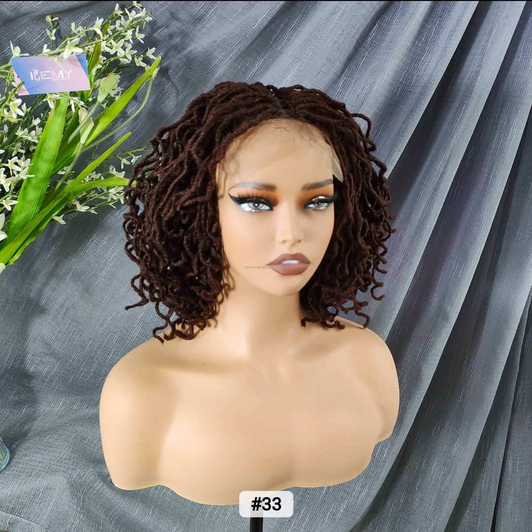 (Pre-Order) 4x4 Lace Closure Faux Locs Crochet Wig