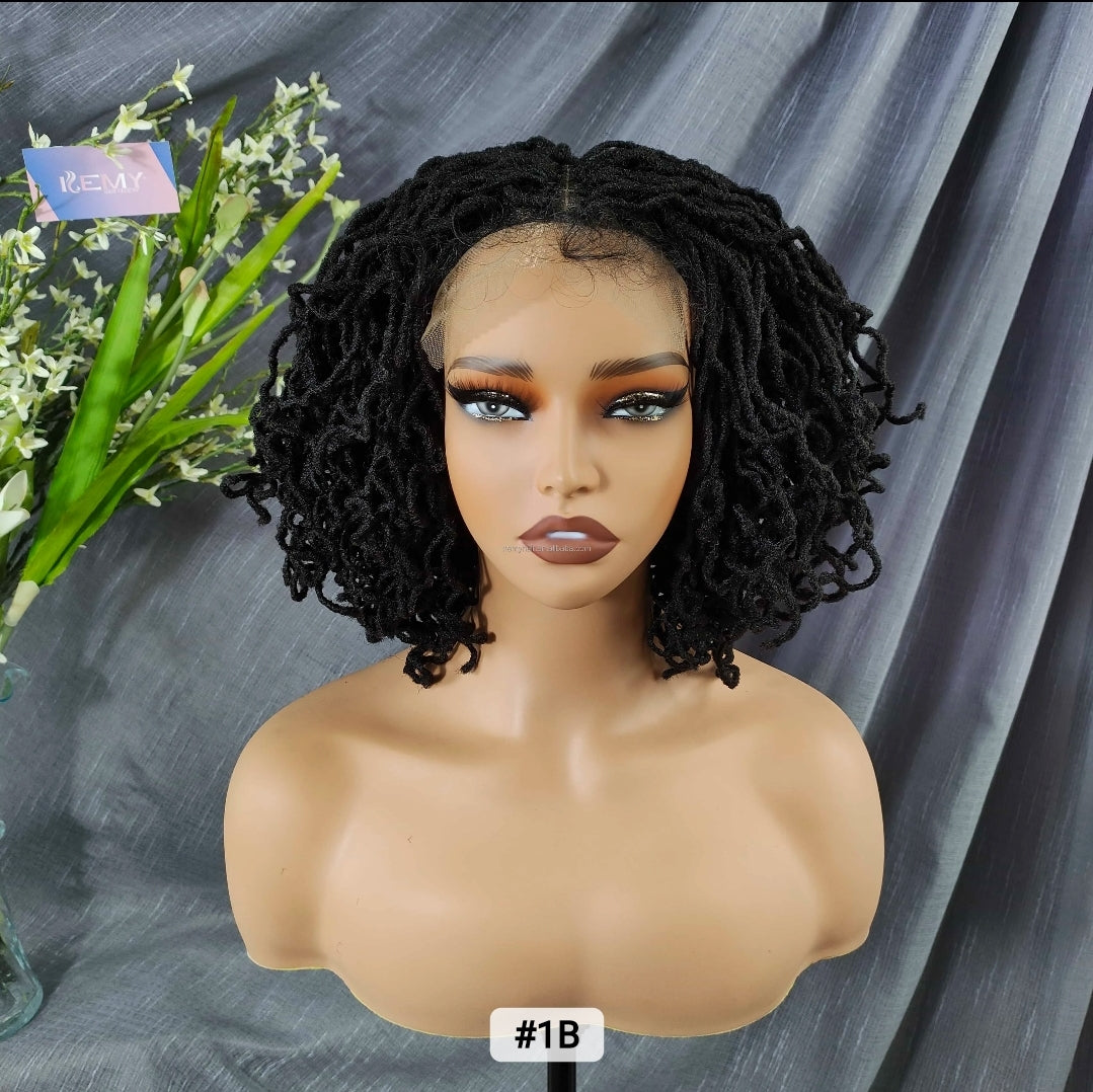 (Pre-Order) 4x4 Lace Closure Faux Locs Crochet Wig