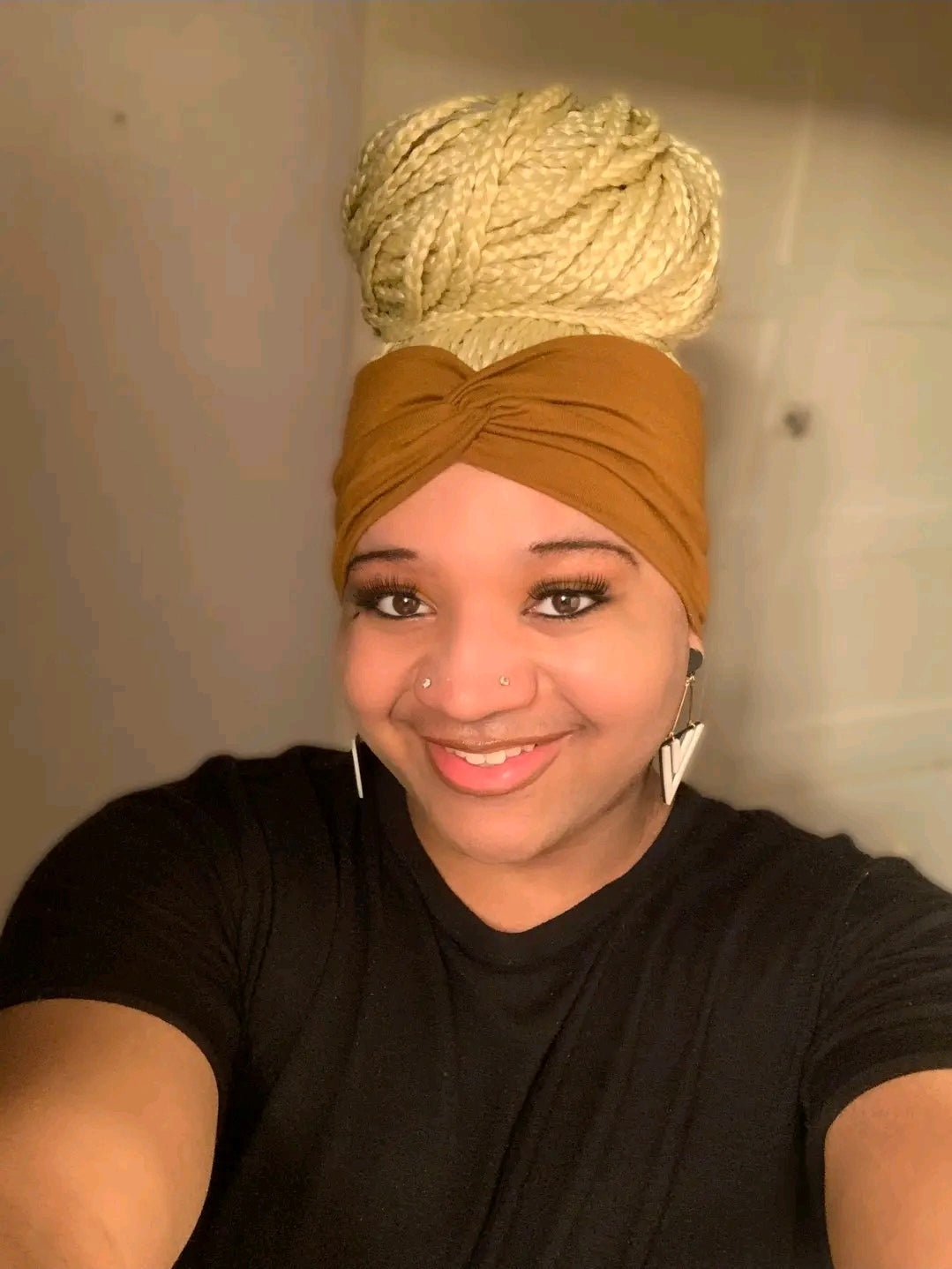 (PRE-ORDER) Custom Box Braid Bun Headband Wig