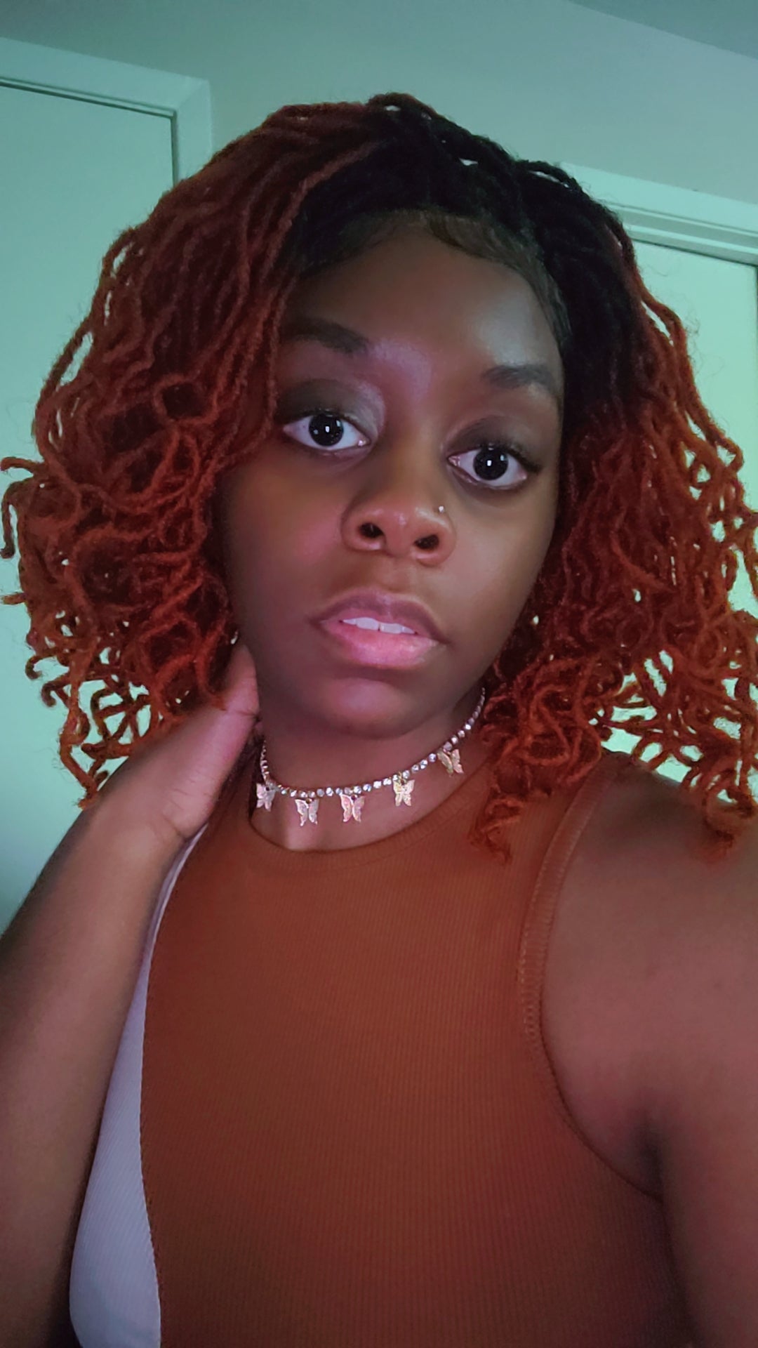 (Pre-Order) 4x4 Lace Closure Faux Locs Crochet Wig