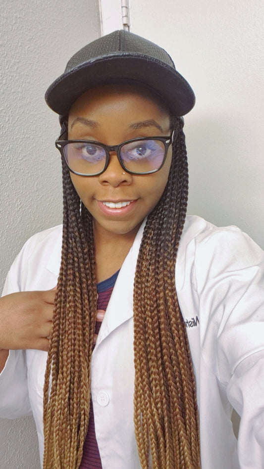 (Pre-Order) Custom Hat Wigs With Synthetic Braids