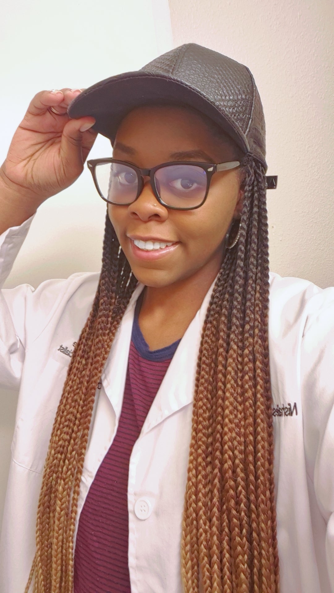 (Pre-Order) Custom Hat Wigs With Synthetic Braids