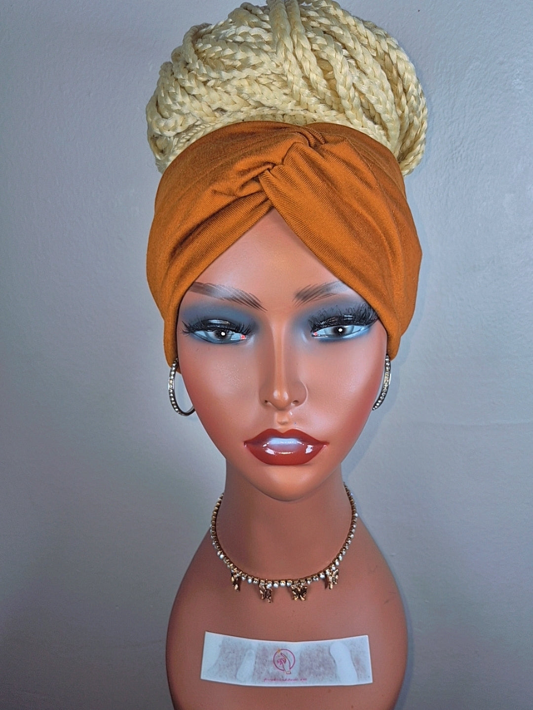 (PRE-ORDER) Custom Box Braid Bun Headband Wig
