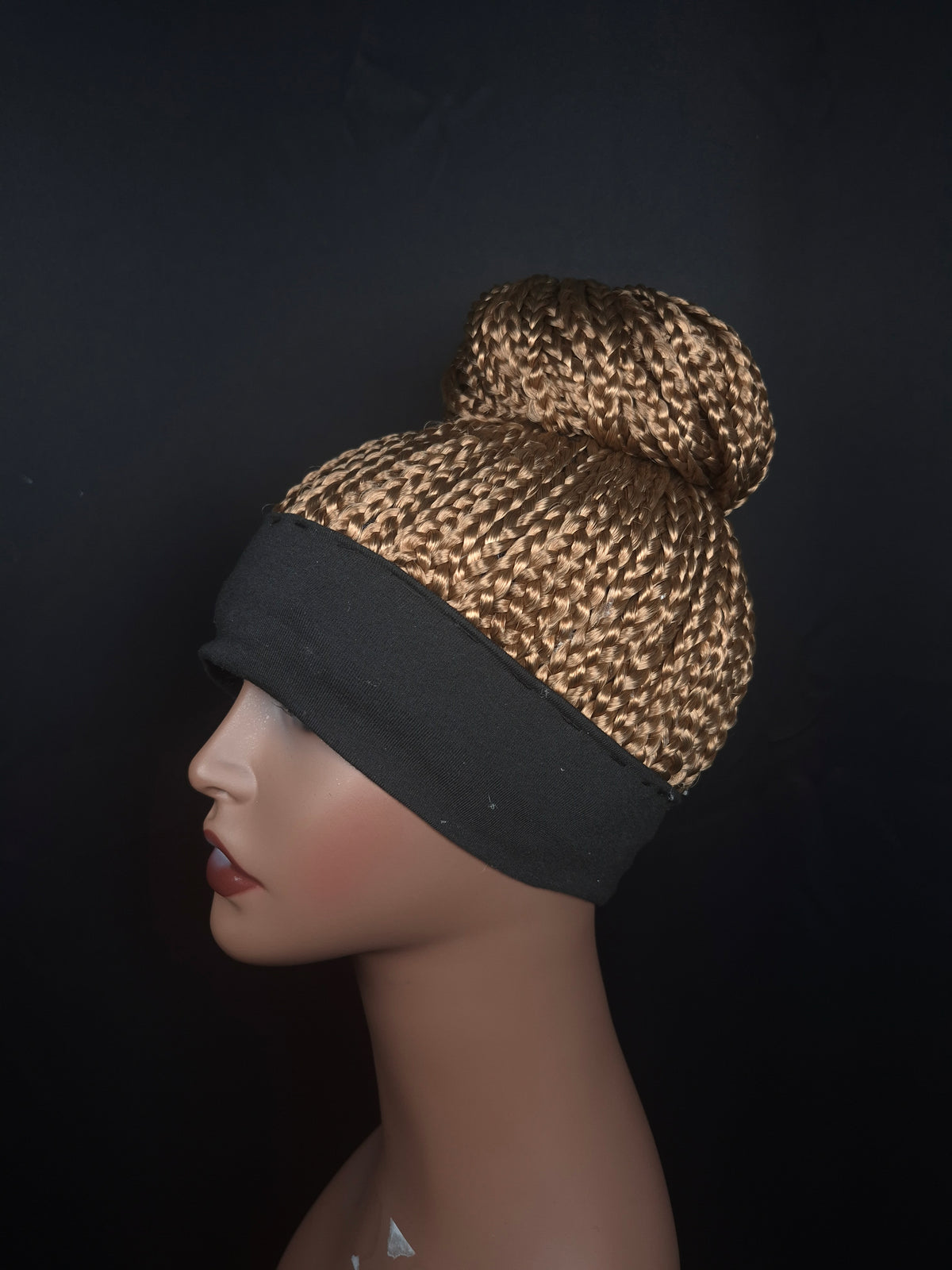 #27 (Honey Blonde) Headband Bun Wig- Standard Size