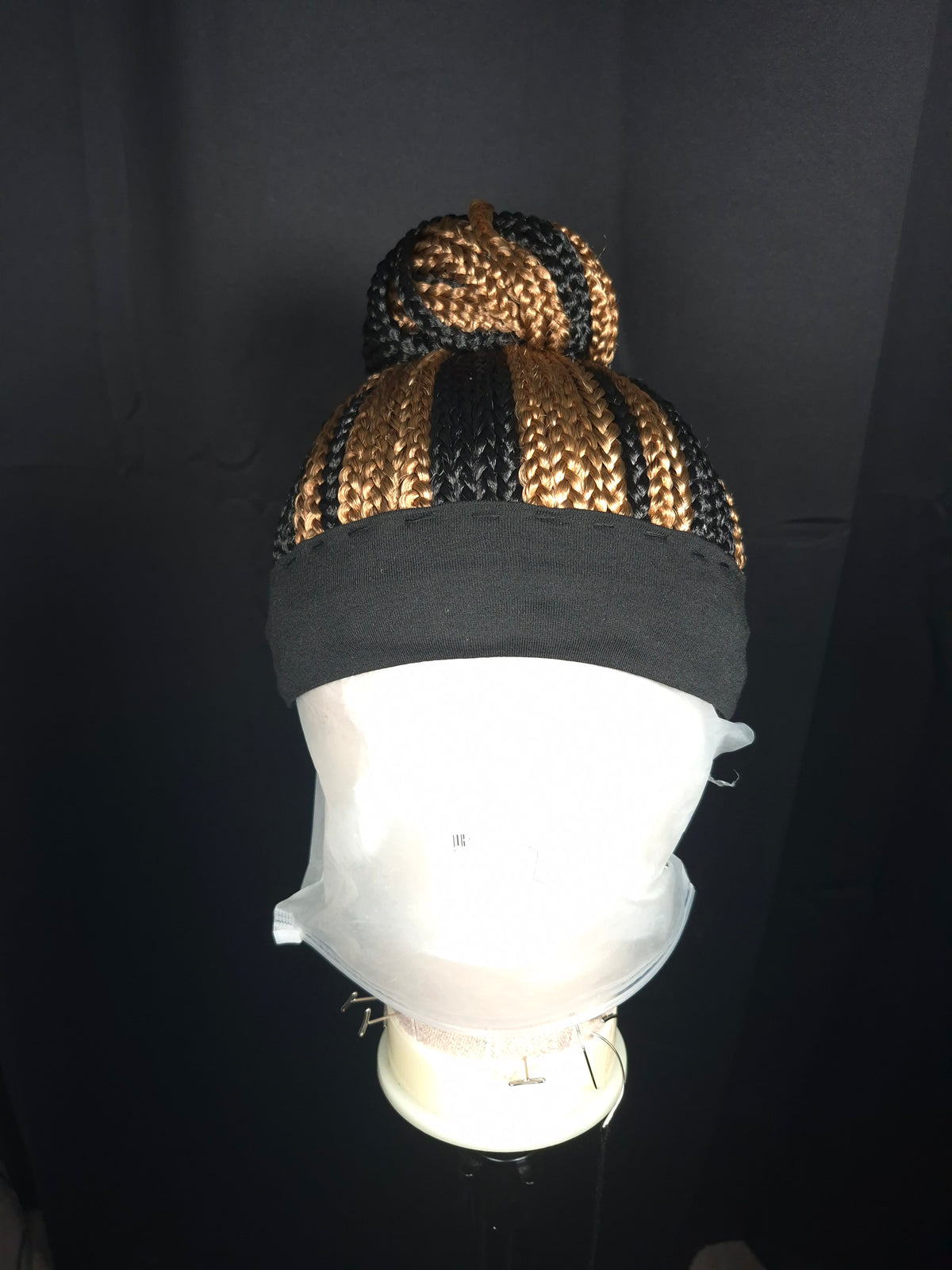 Custom Color Braided Bun Headband Wig
