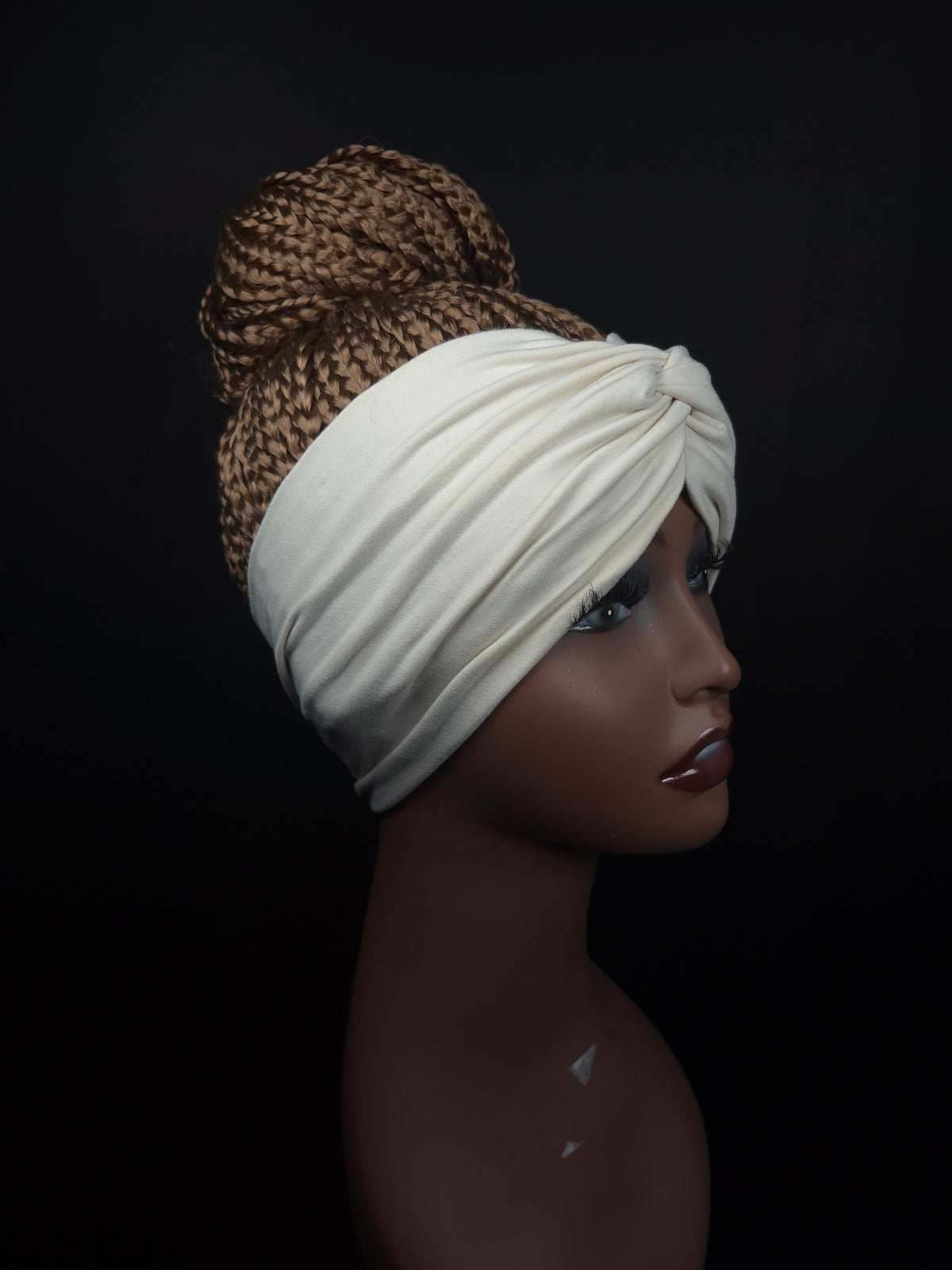 #27 (Honey Blonde) Headband Bun Wig- Standard Size