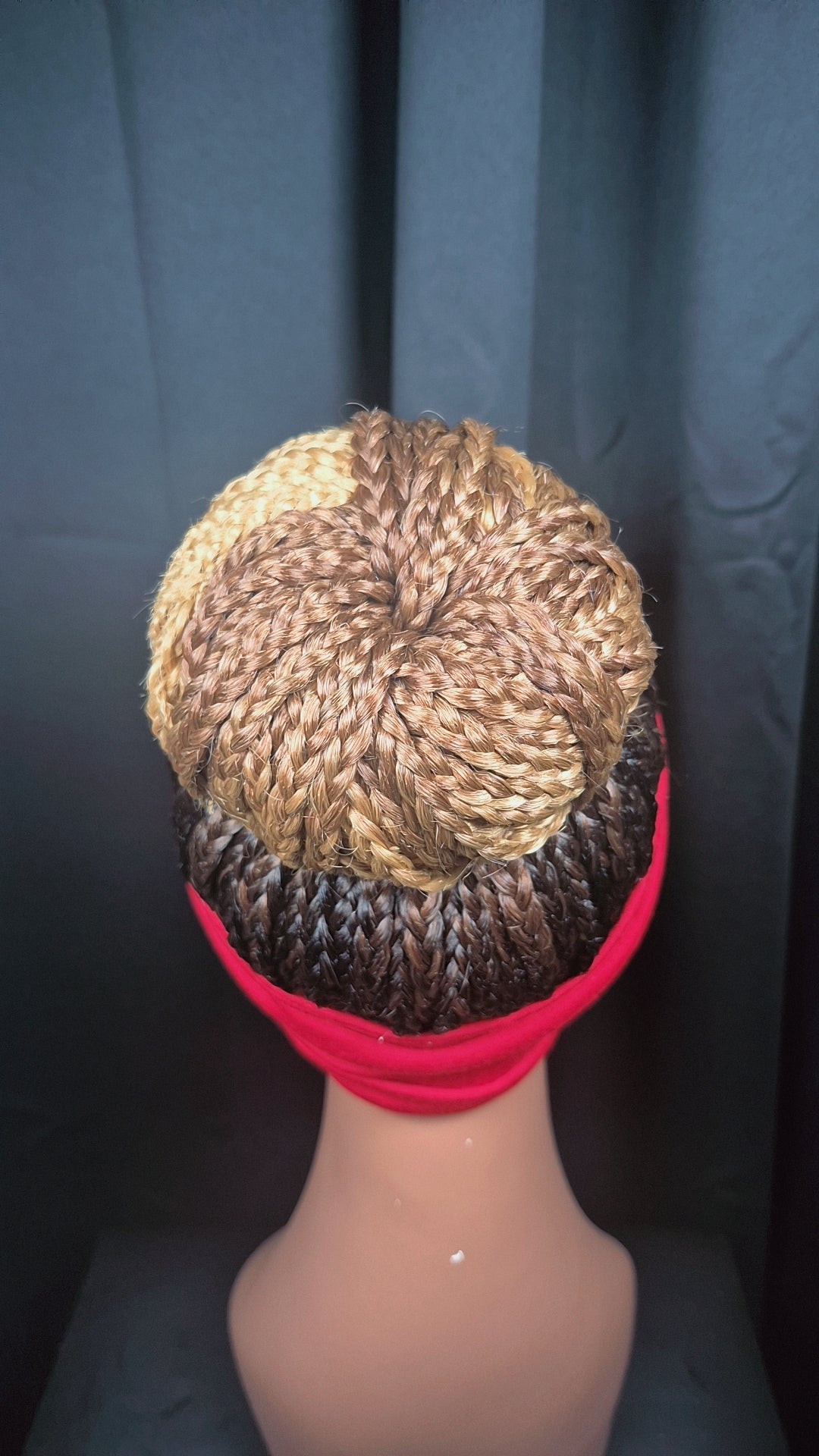 Custom Color Braided Bun Headband Wig