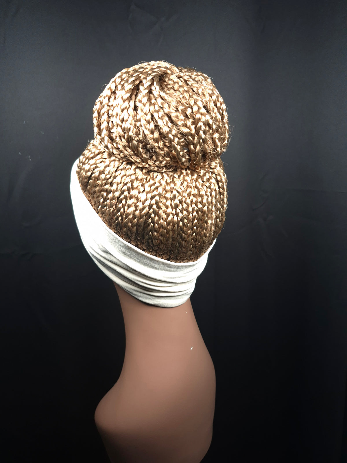 #27 (Honey Blonde) Headband Bun Wig- Standard Size