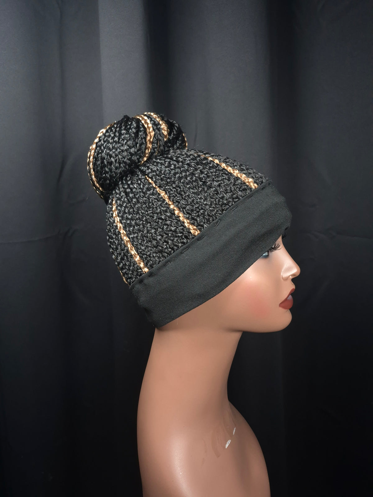 1B/27 Braided Bun Headband Wig