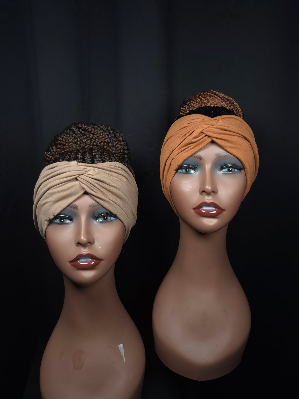 Custom Color Braided Bun Headband Wig