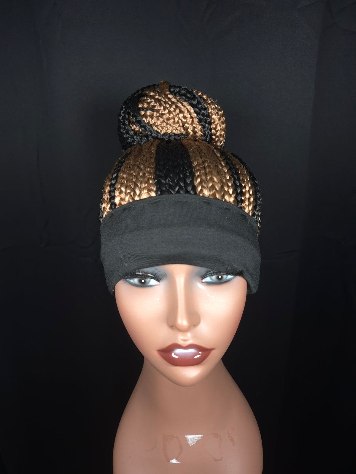 Custom Color Braided Bun Headband Wig