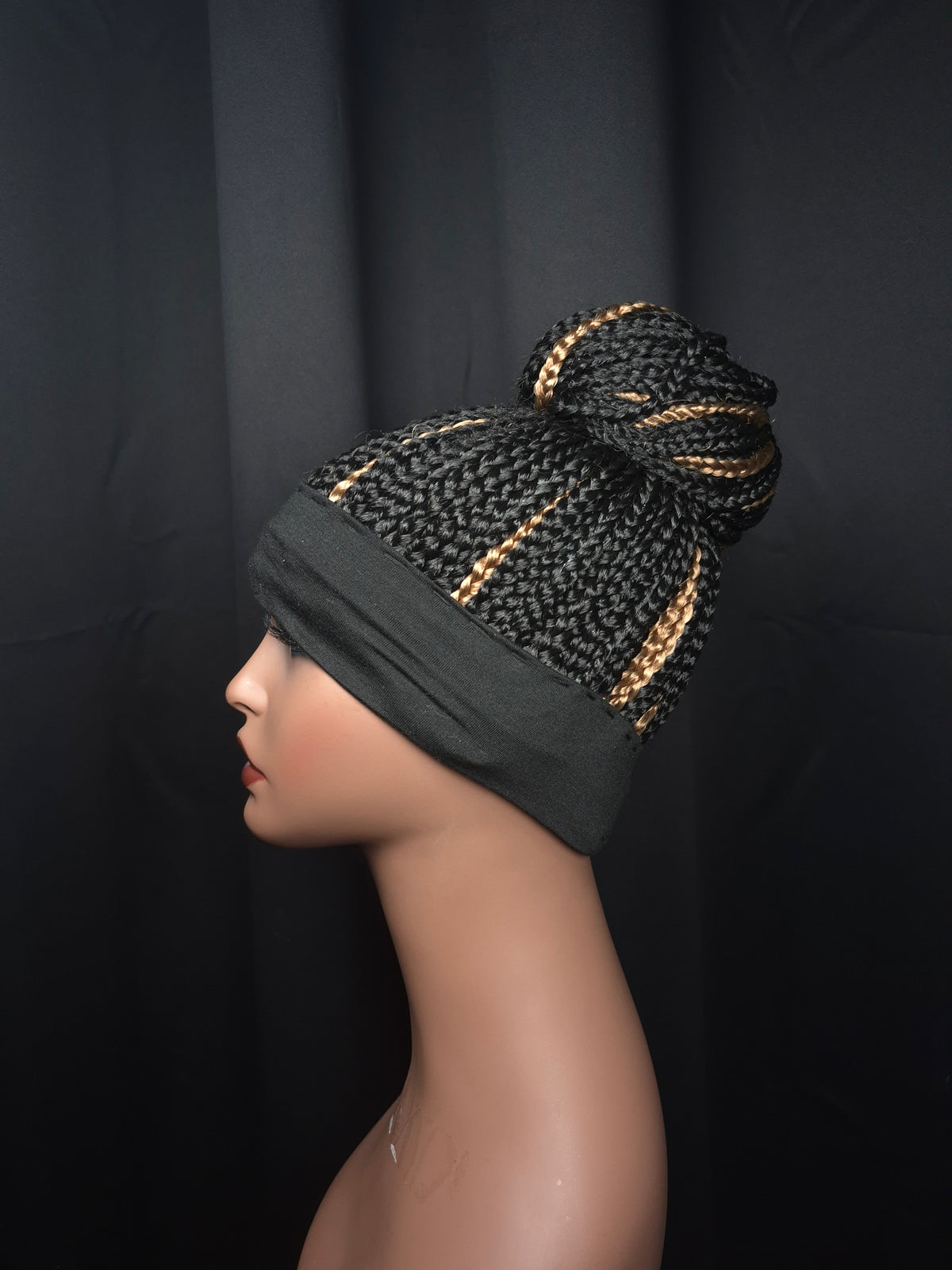 1B/27 Braided Bun Headband Wig