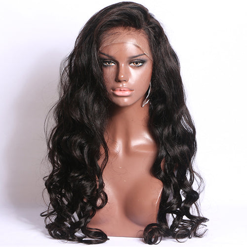 (Pre-Order) 13×6 lace frontal wig Natural Hairline Big Parting Brazilian Body Wave Human Hair
